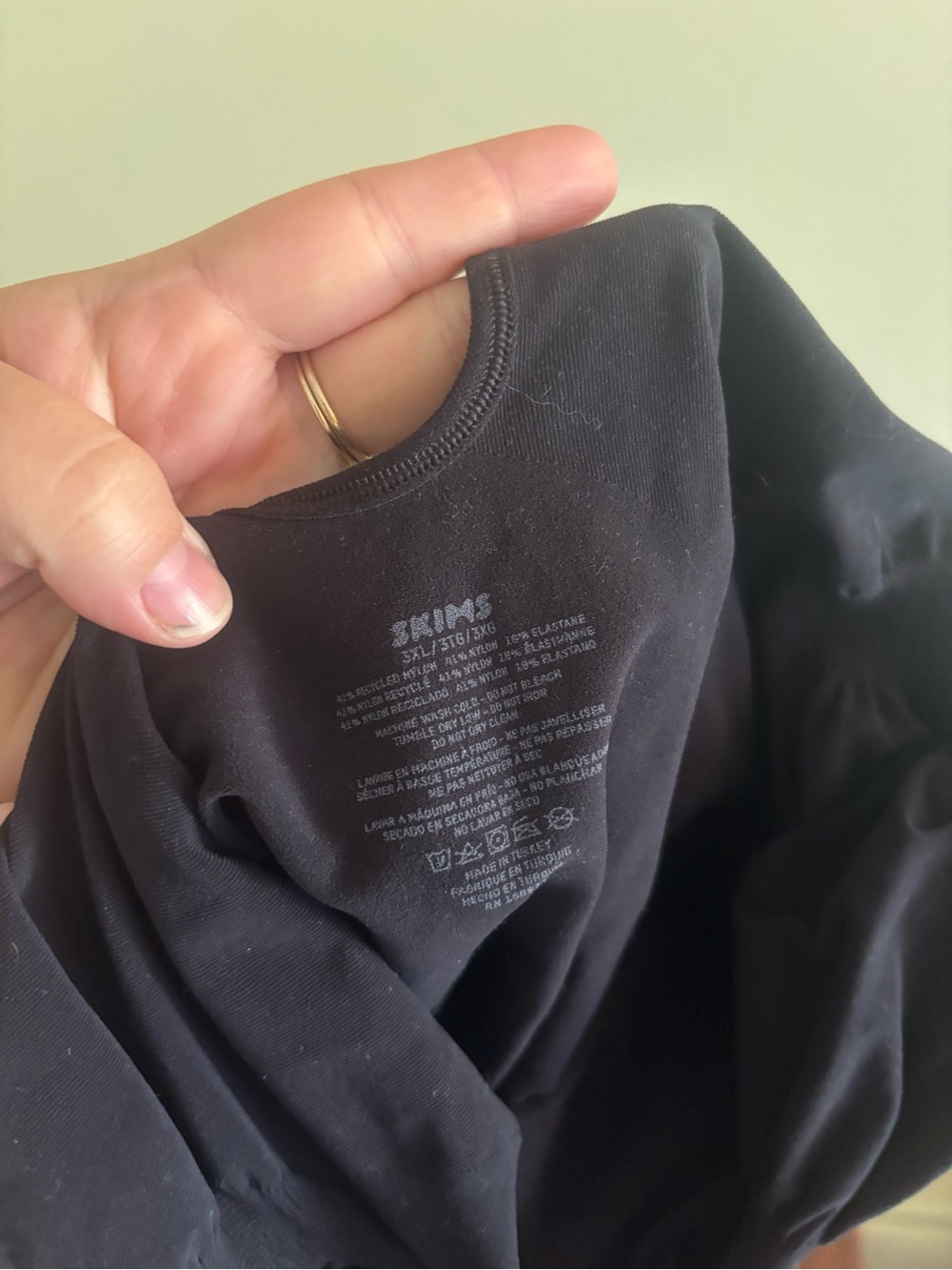 71.) NWOT / SKIMS / Black Sculpting Full Bottom Bodysuit - Picture 6 of 6